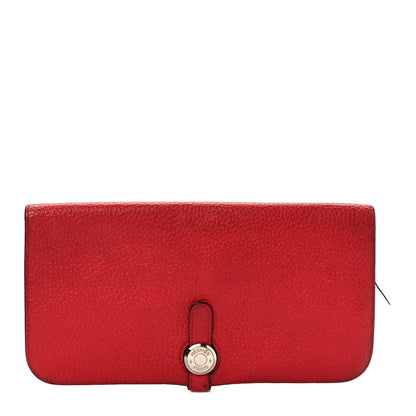 Hermes Togo Dogon Wallet Rouge Casaque 1 of 11