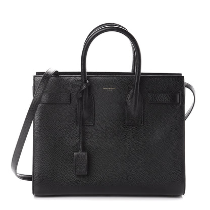 Saint Laurent Grained Calfskin Small Sac De Jour Black 1 of 8