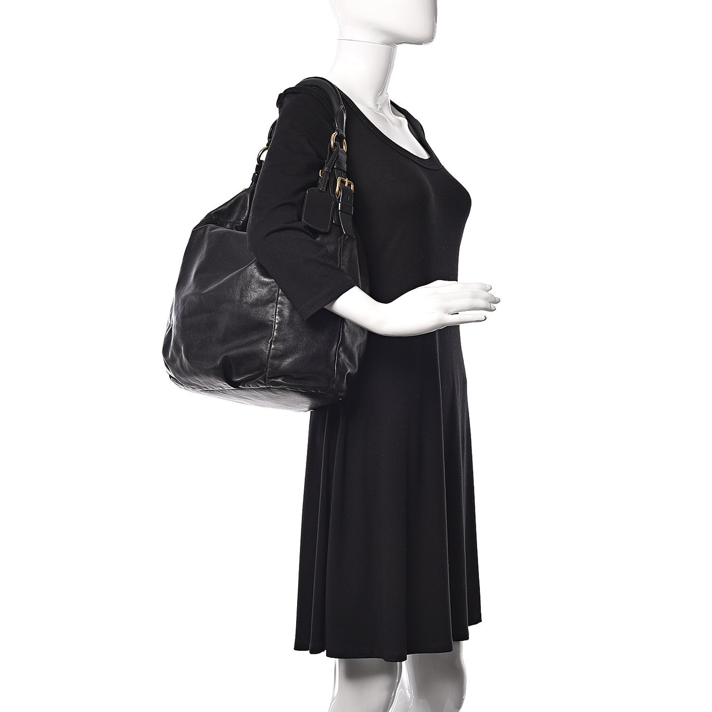 Soft Calfskin Hobo Black