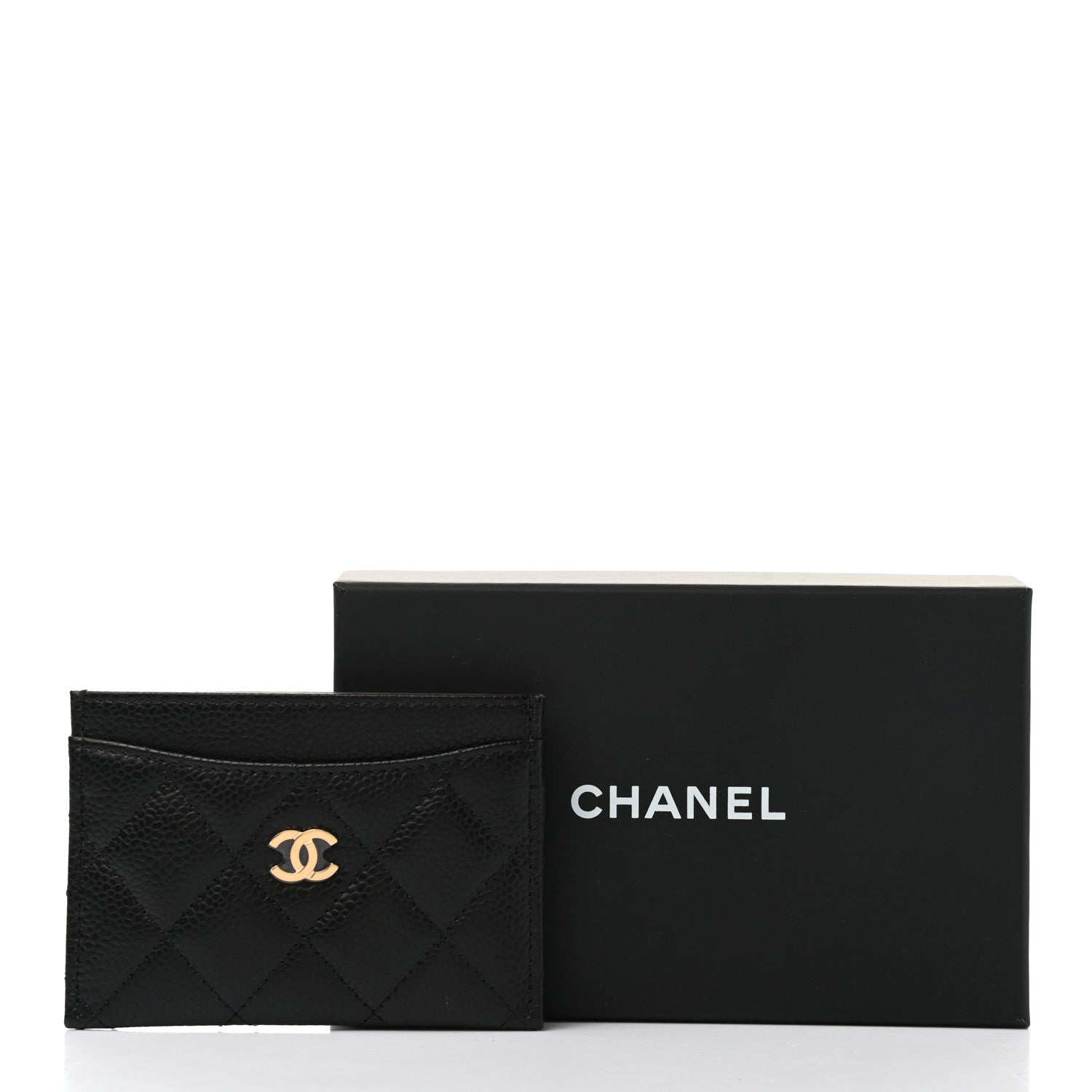 Chanel Caviar Quilted Card Holder Black 9 of 9