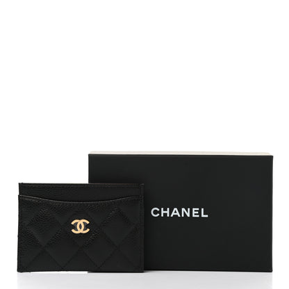 Chanel Caviar Quilted Card Holder Black 9 of 9