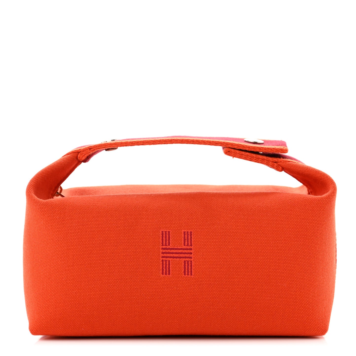 Canvas Small Bride-A-Brac Pouch Orange Burgundy