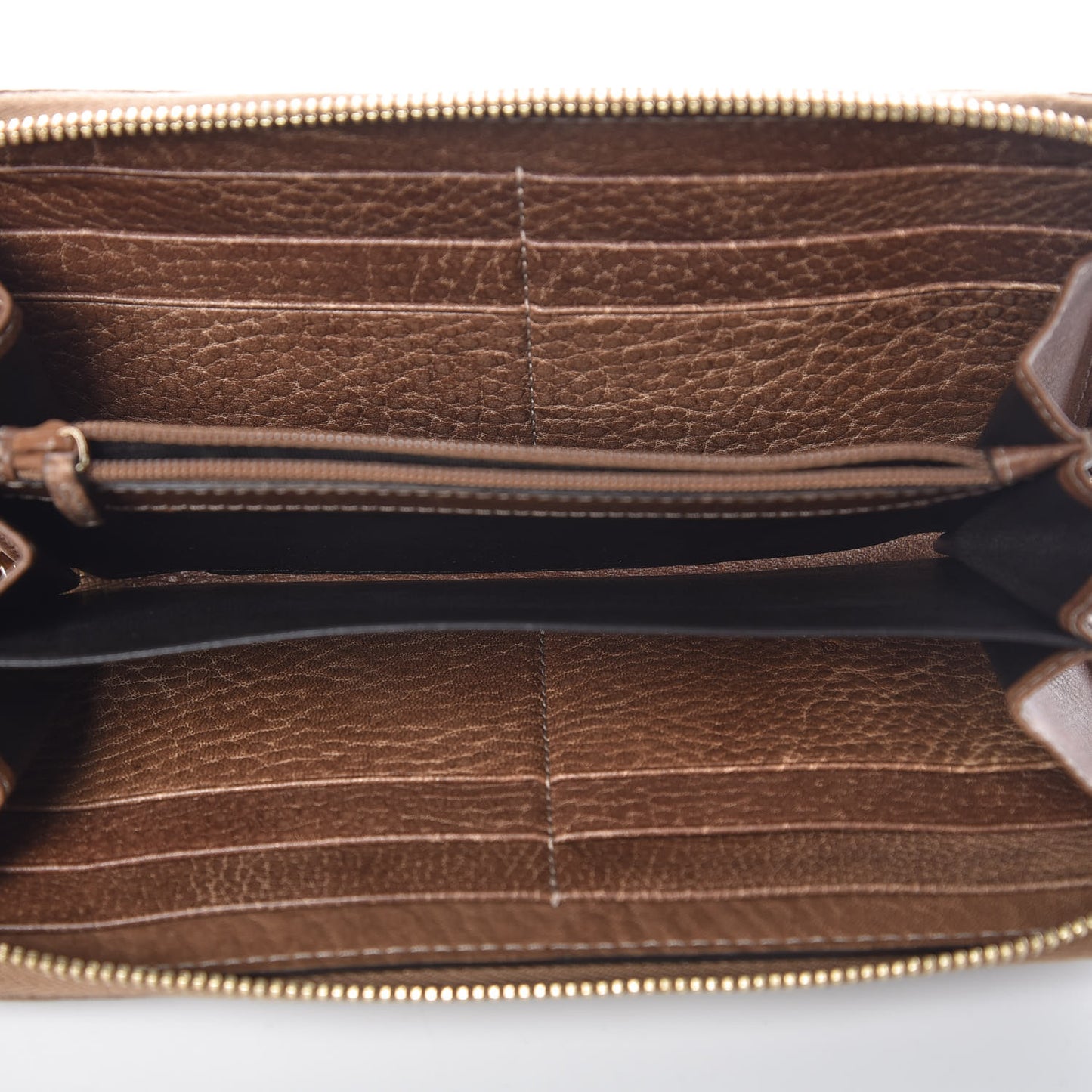 Guccissima Bamboo Tassel Zip Around Wallet Light Brown