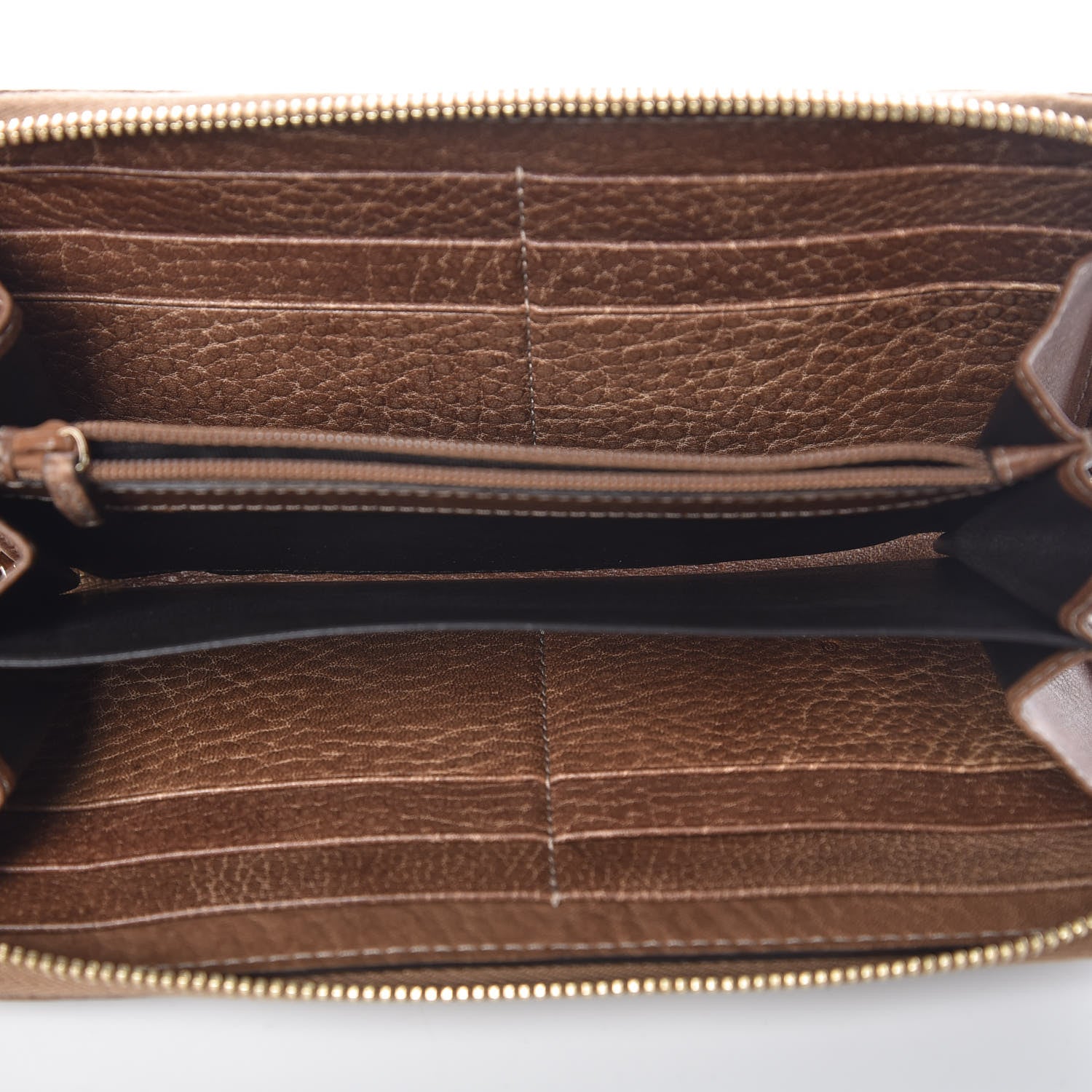 Gucci Guccissima Bamboo Tassel Zip Around Wallet Light Brown 5 of 12