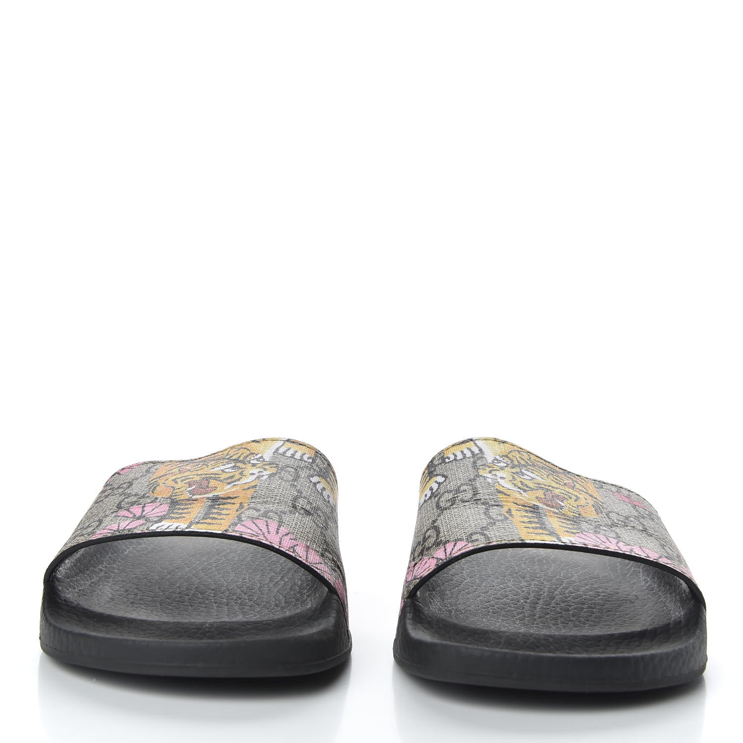 Gucci GG Supreme Monogram Bengal Slide Sandals 36 Beige Pink 2 of 8