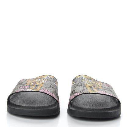 Gucci GG Supreme Monogram Bengal Slide Sandals 36 Beige Pink 2 of 8