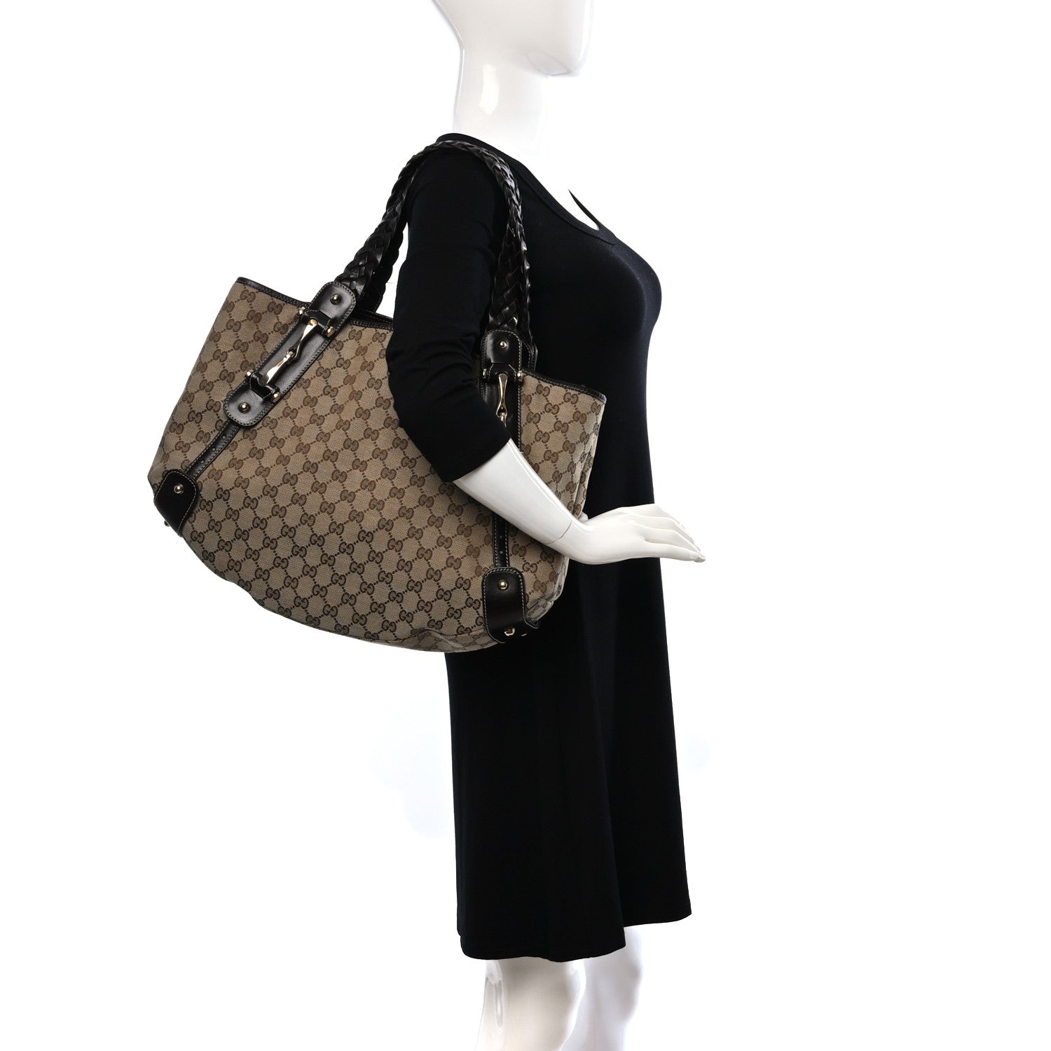 Gucci Monogram Medium Pelham Shoulder Bag Dark Brown 2 of 10
