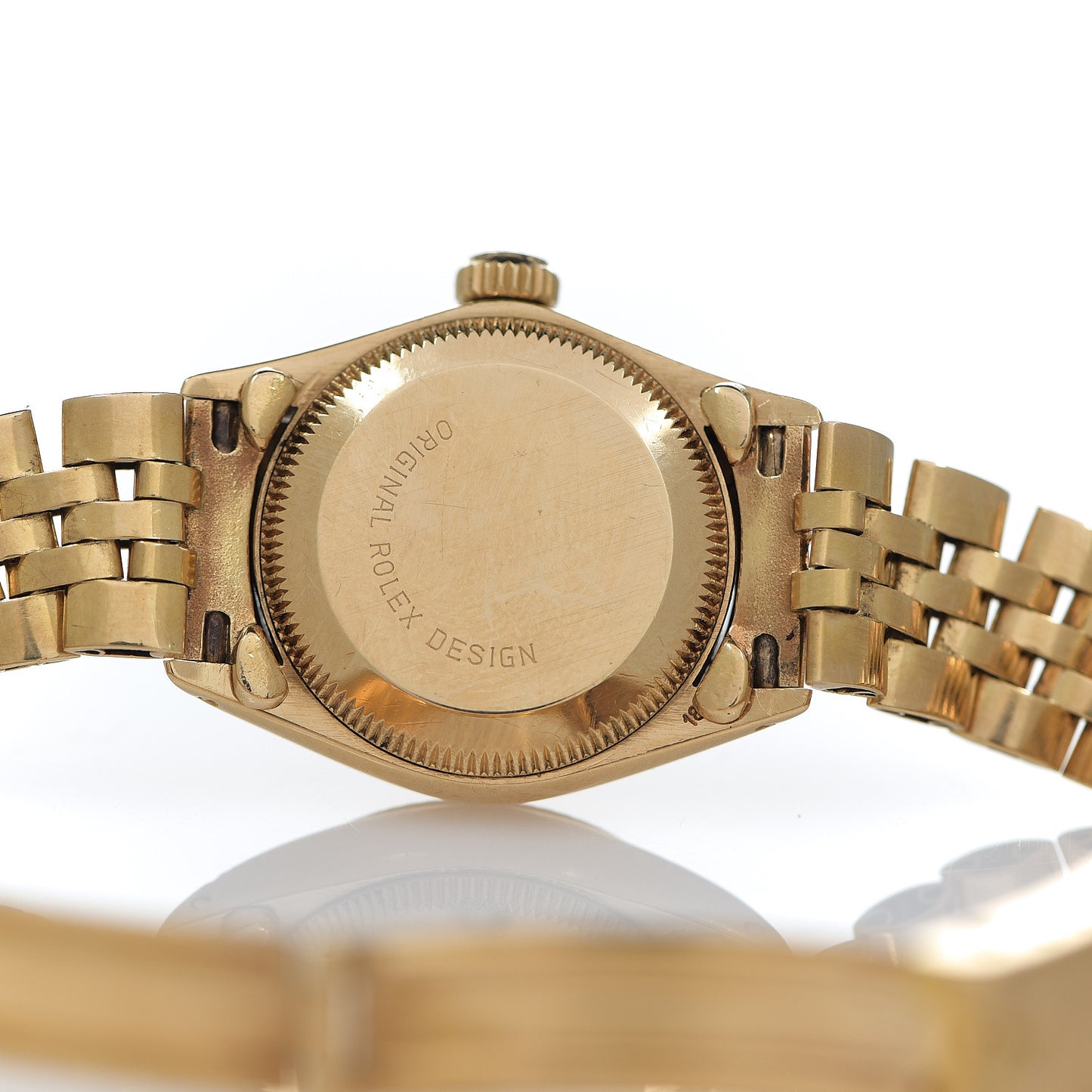 18K Yellow Gold 24mm Oyster Perpetual Watch Champagne 6917