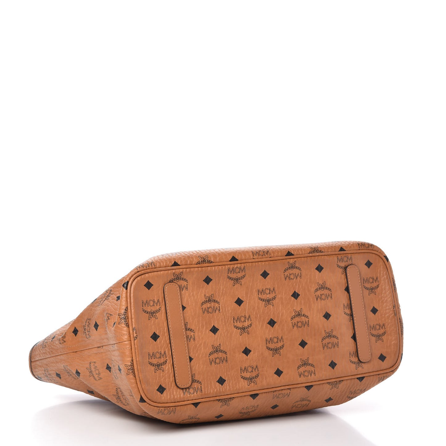 Visetos Medium Anya Essential Victory Patch Shopper Tote Cognac