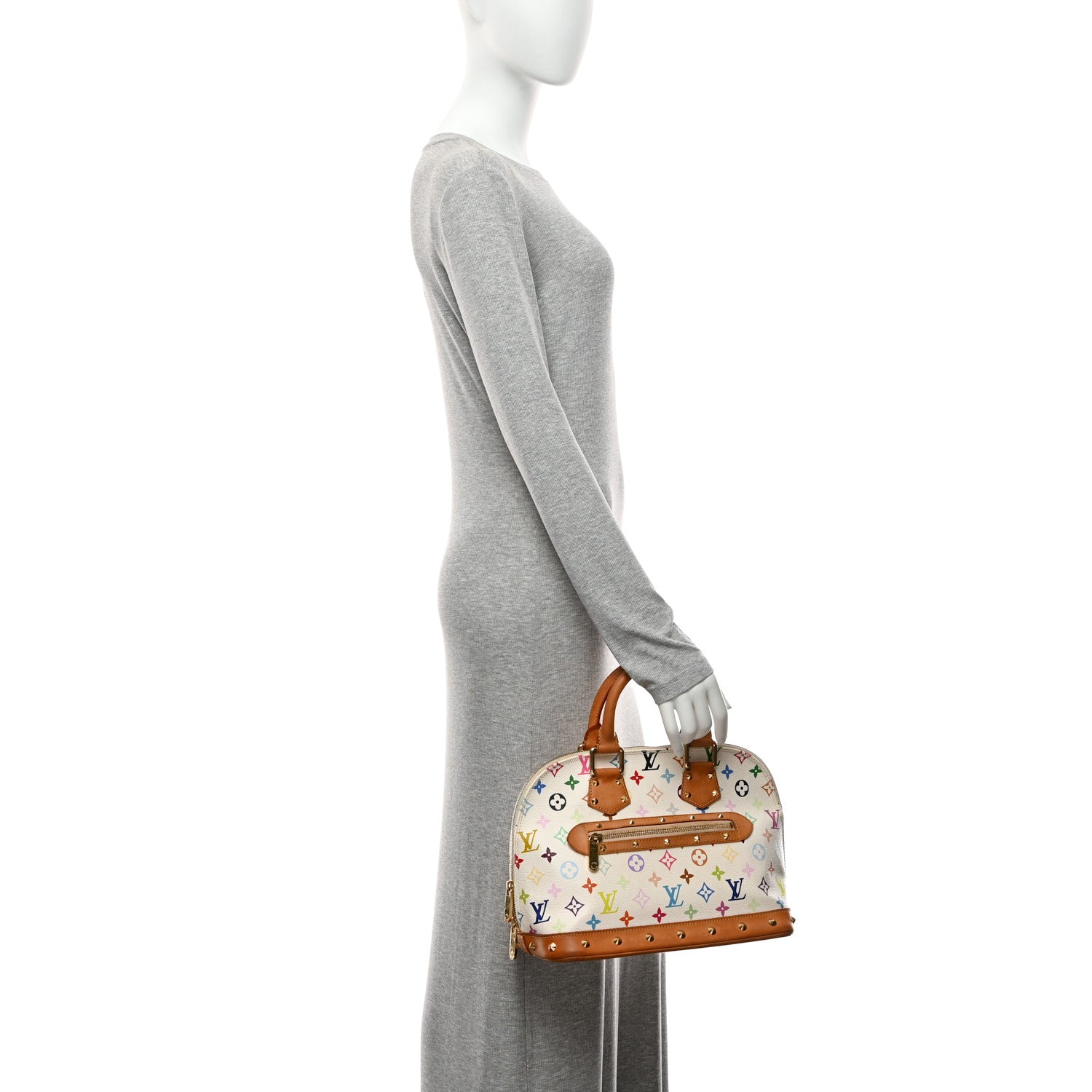 Louis Vuitton Monogram Multicolor Alma White 2 of 10