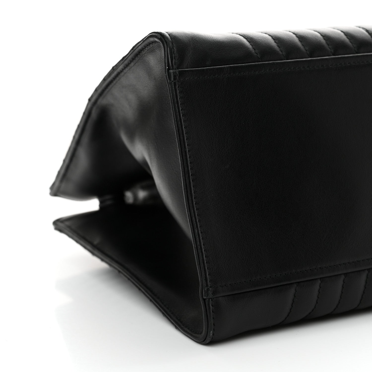 Prada Soft Calfskin Impunture Diagramme Tote Black 9 of 11