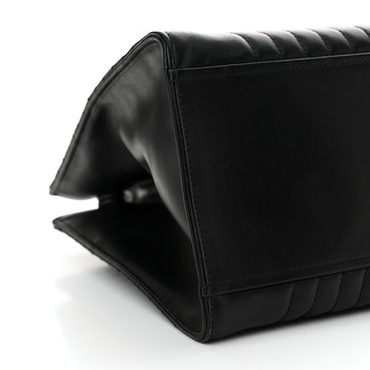 Prada Soft Calfskin Impunture Diagramme Tote Black 9 of 11