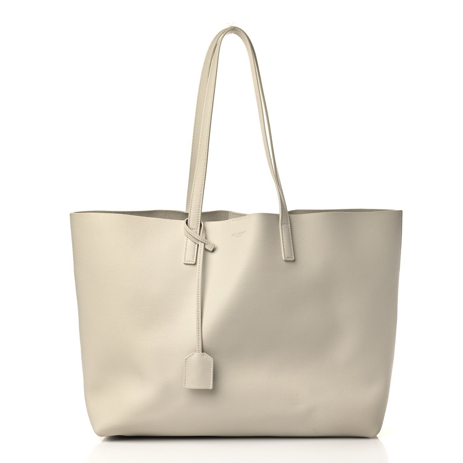 Saint Laurent Calfskin Large Shopping Tote Porcellana 2 of 9