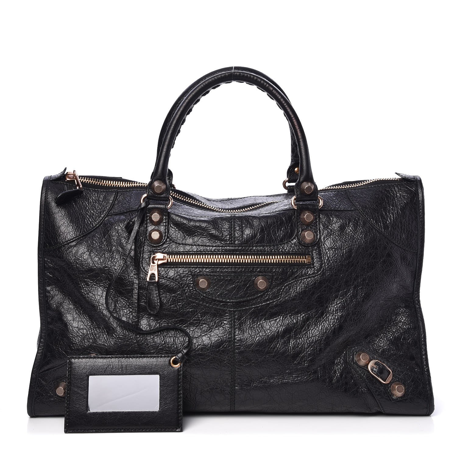 Balenciaga Agneau Giant 12 Rose Gold Hardware Work Black 1 of 8