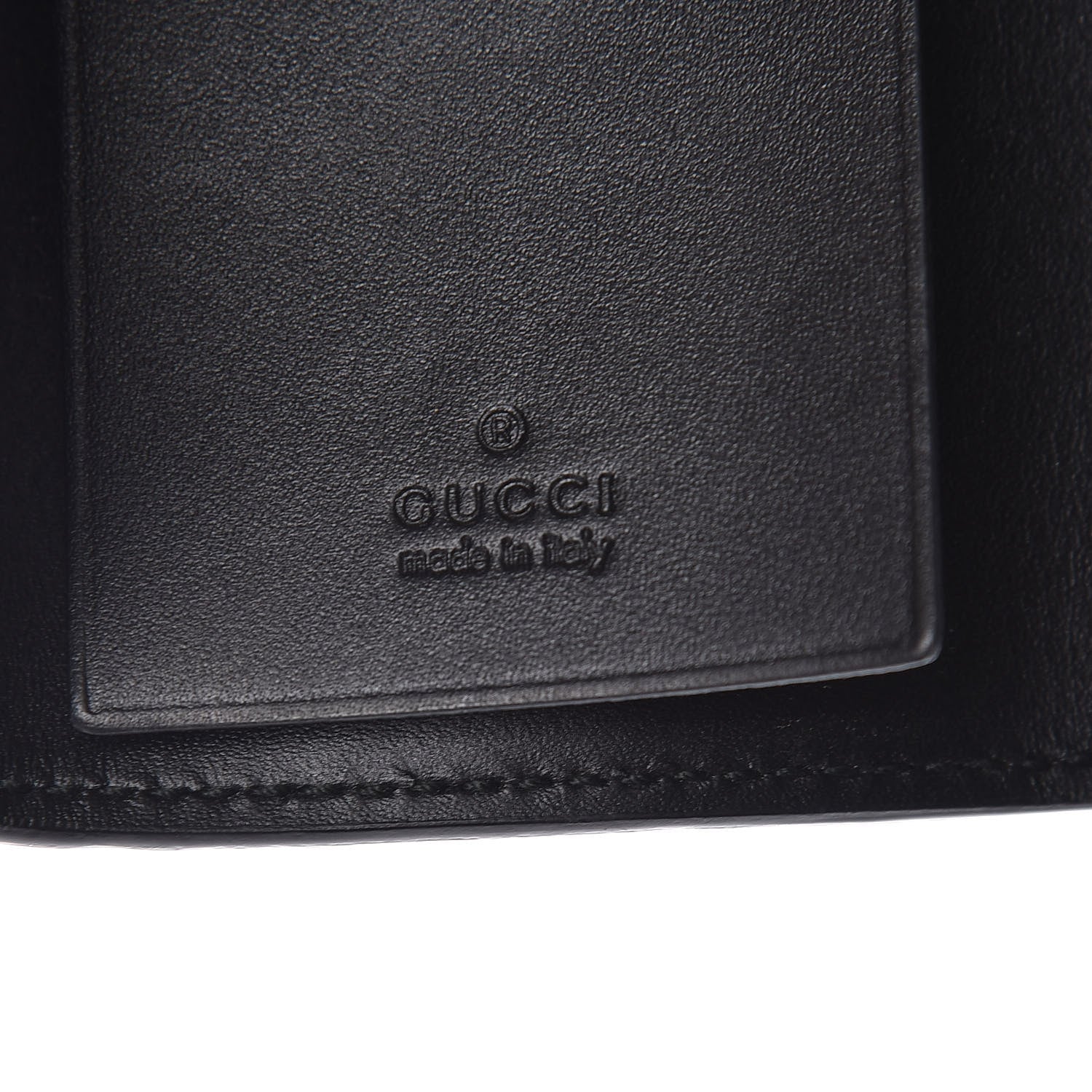 Gucci Guccissima Icon Signature 6 Key Holder Case Black 6 of 9