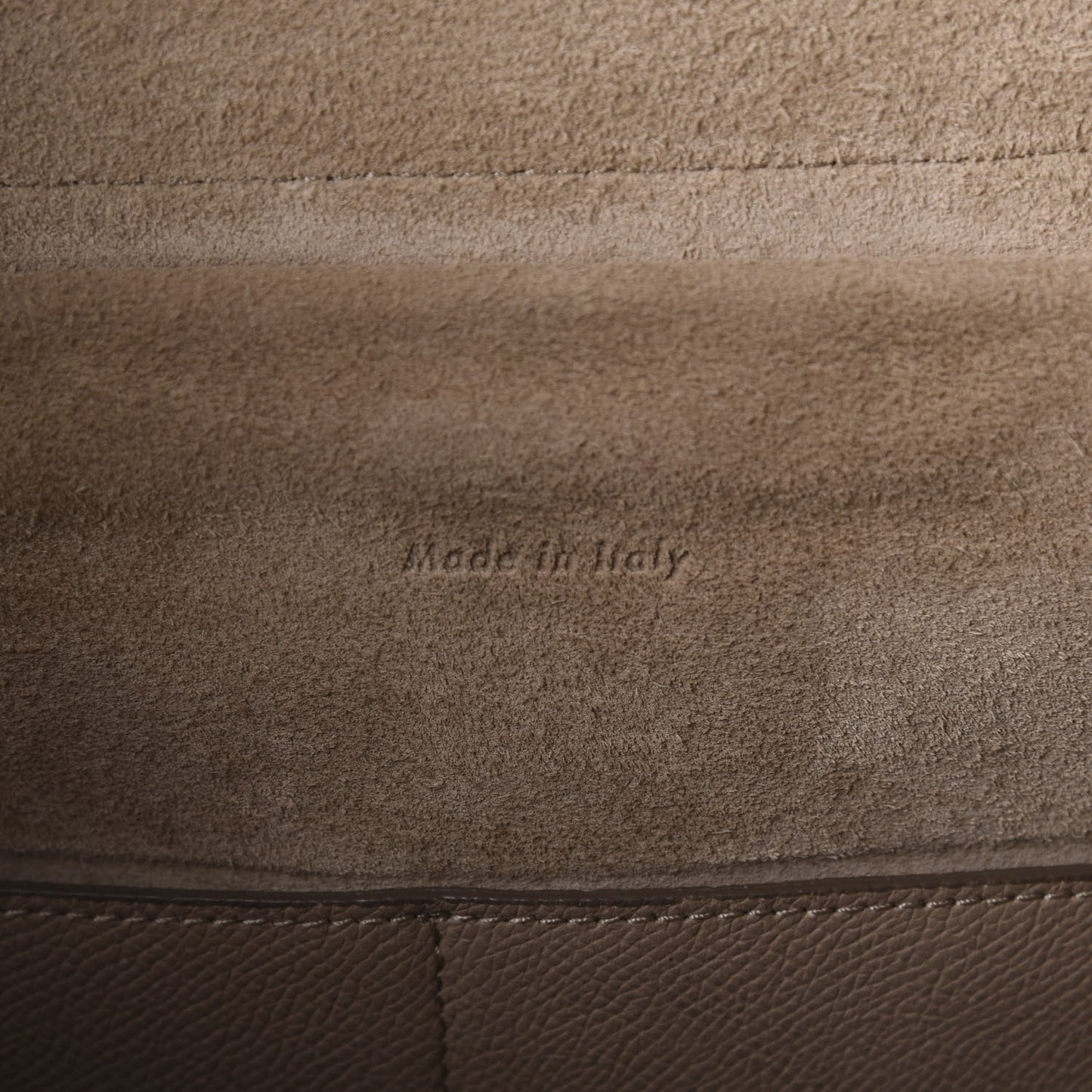 Grained Calfskin Mini Belt Bag Light Taupe