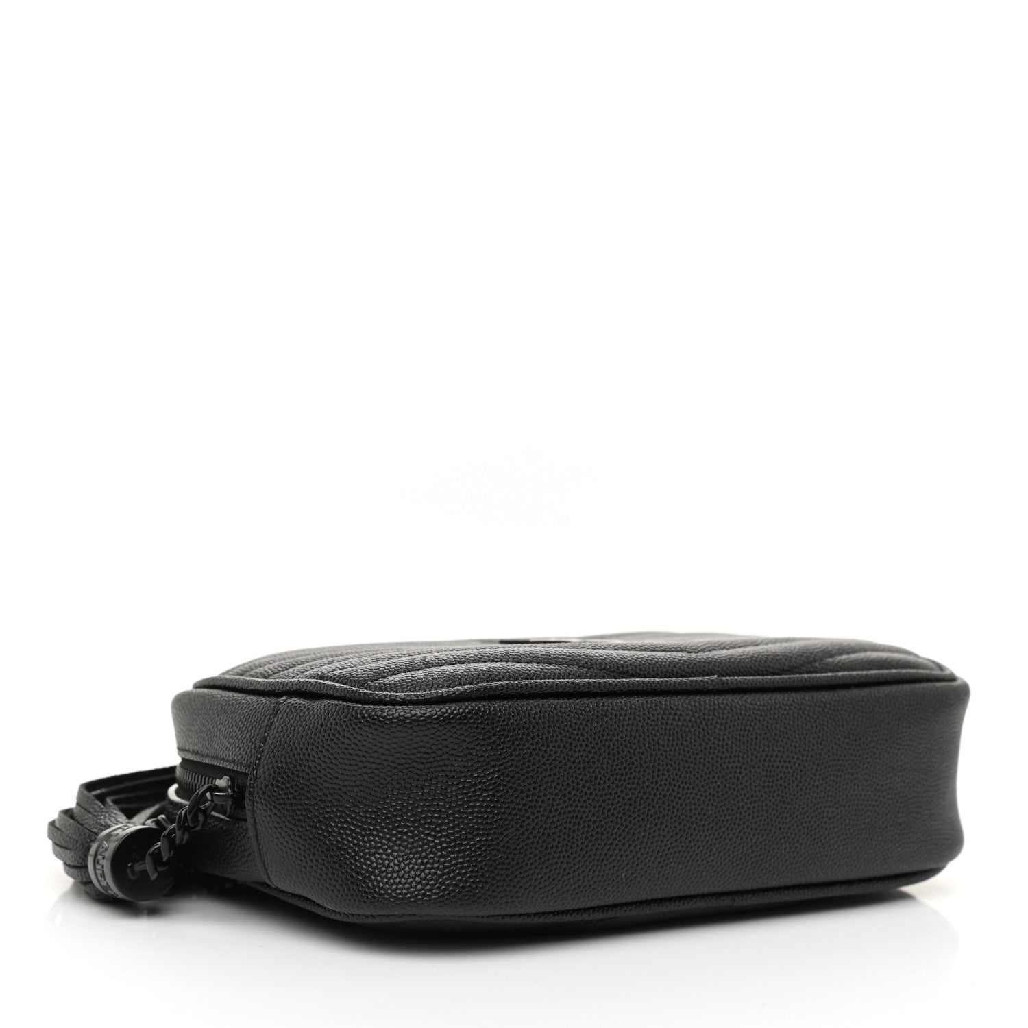 Saint Laurent Grain De Poudre Matelasse Monochrome Monogram Mini Lou Camera Bag Black 4 of 8