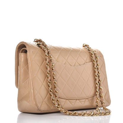 Chanel Lambskin Quilted Medium Double Flap Beige 4 of 16