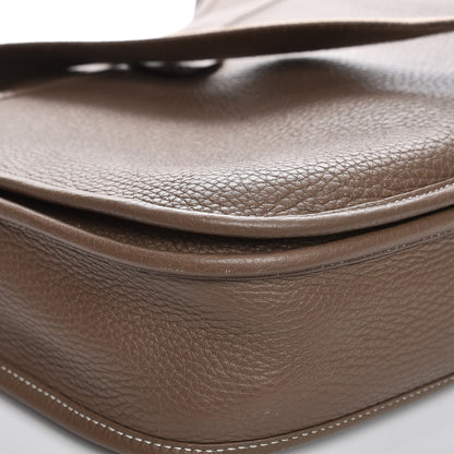 Hermes Taurillon Clemence Evelyne III PM Etoupe 11 of 13