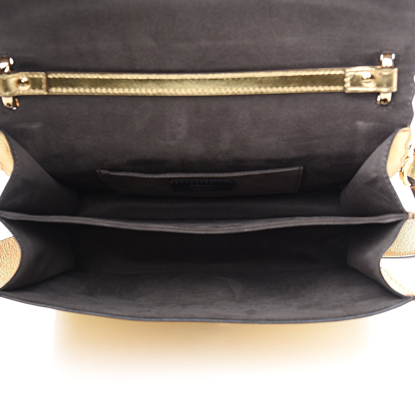 Metallic Calfskin Wonder Monster Kan I Shoulder Bag Gold