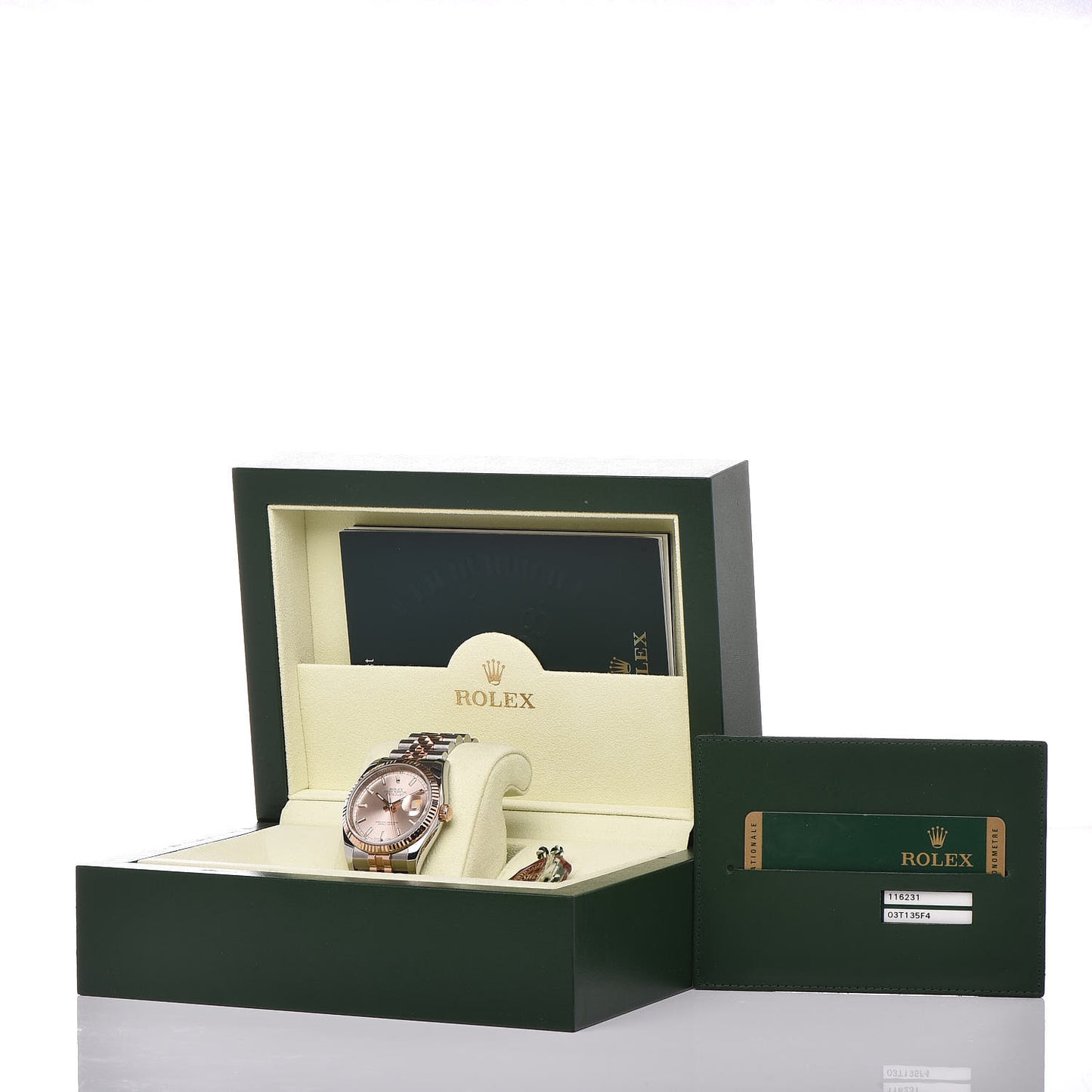 Stainless Steel 18K Everose Gold 36mm Oyster Perpetual DateJust Watch Pink 116231