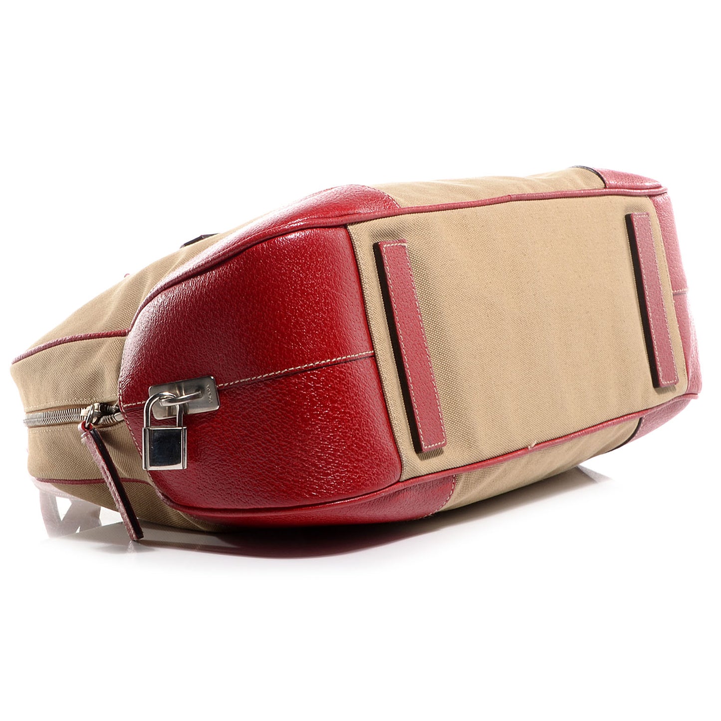 Canvas Boston Bag Red
