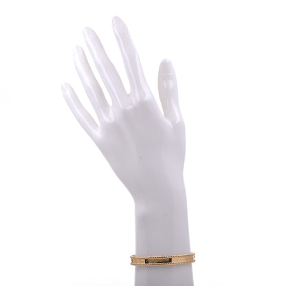 Van Cleef & Arpels 18K Yellow Gold Perlee Signature Bangle Bracelet S 2 of 6
