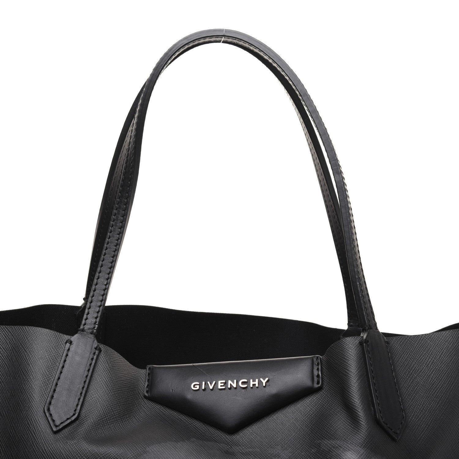 Givenchy Textured Coated Canvas Rottweiler Print Medium Antigona Tote Black 22 of 22