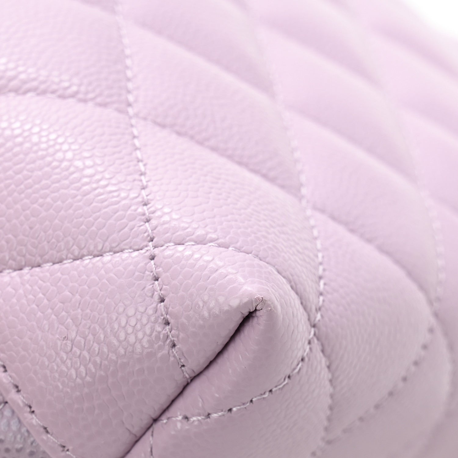 Chanel Caviar Quilted Cosmetic Case Light Purple 8 of 8