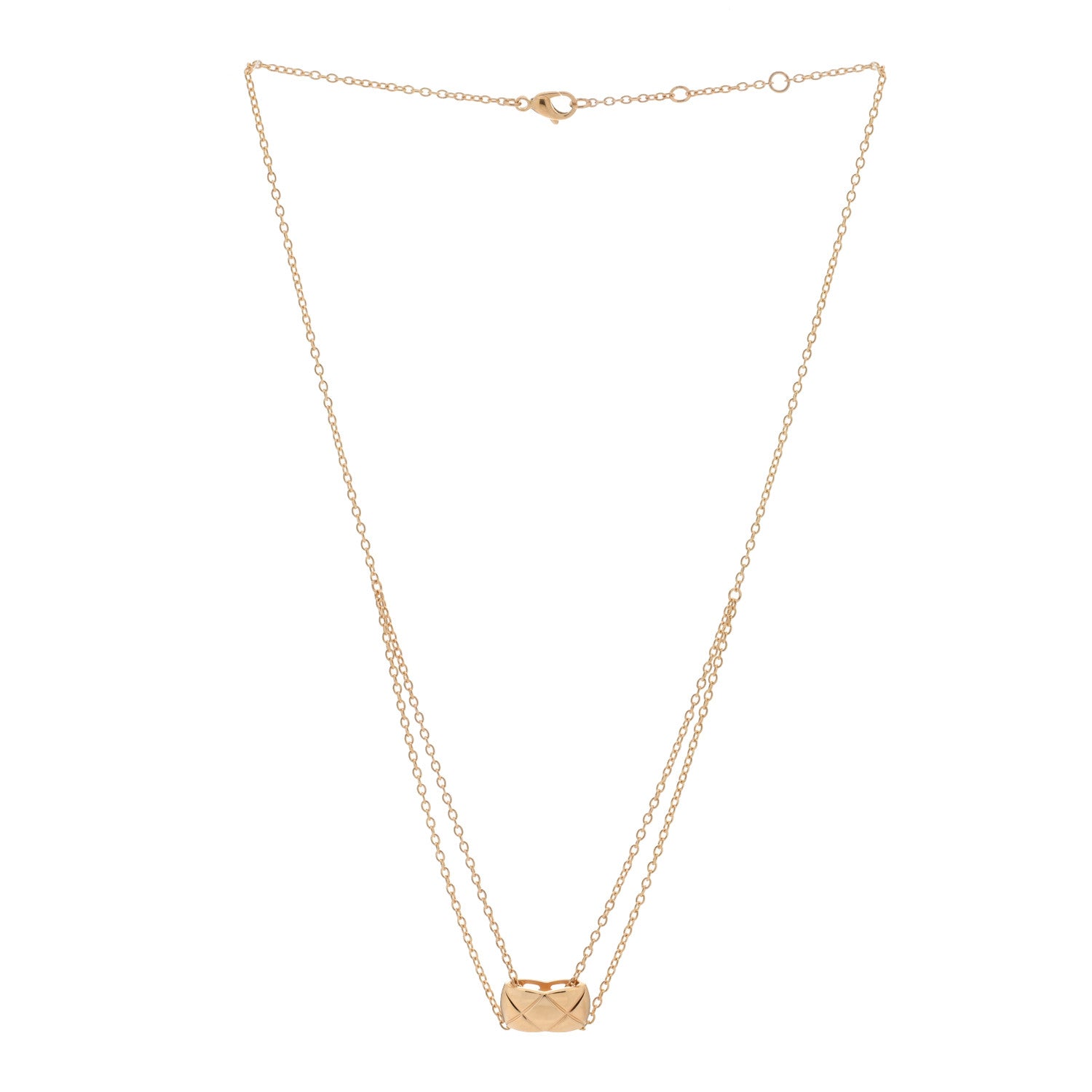 Chanel 18K Yellow Gold Coco Crush Pendant Necklace 2 of 4