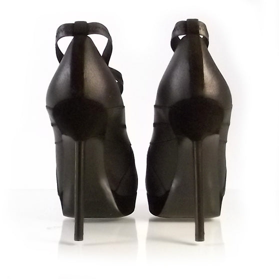 Saint Laurent Elastic Divine Booties 39 Black 5 of 6