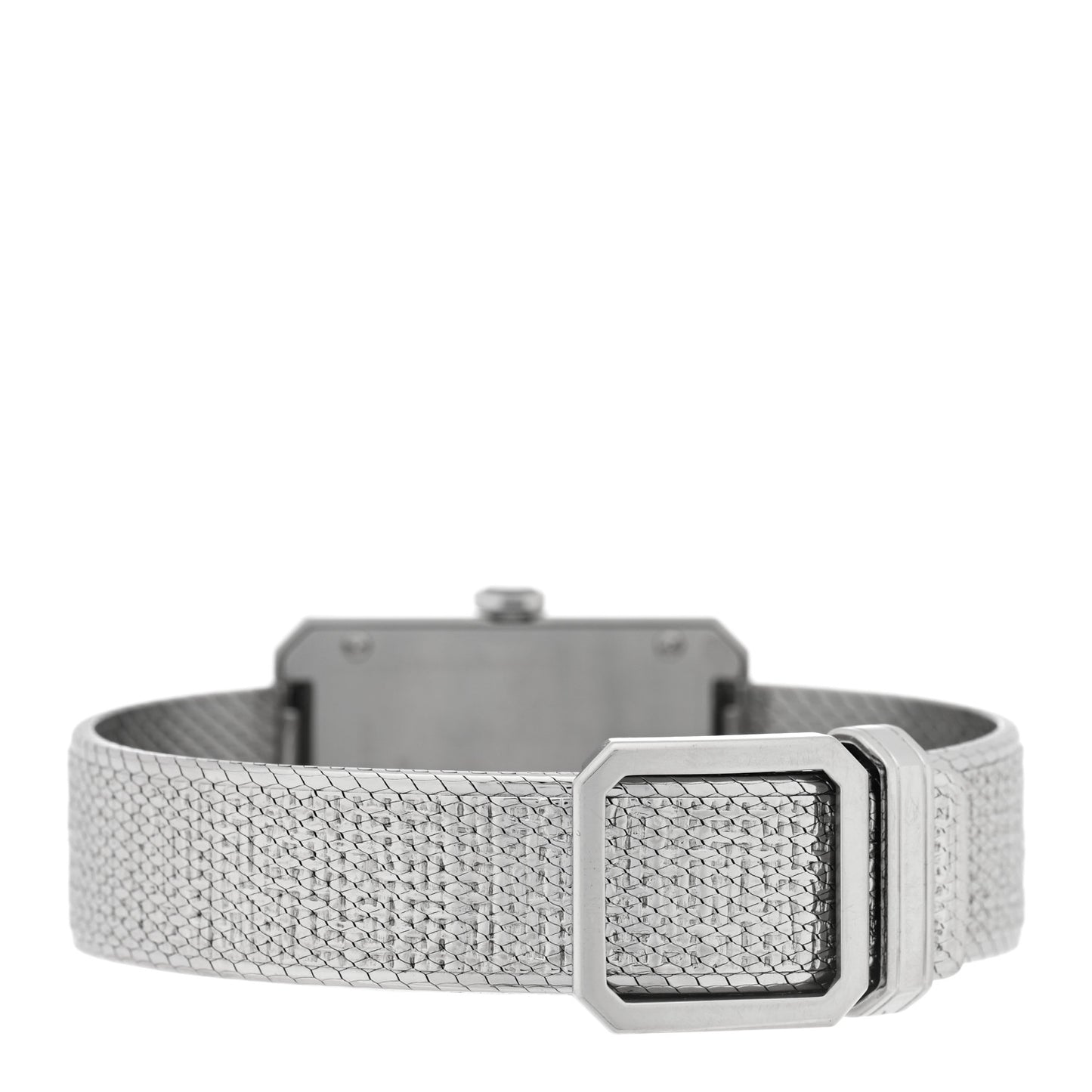 Stainless Steel 26mm Boy-friend Tweed Quartz Watch Black