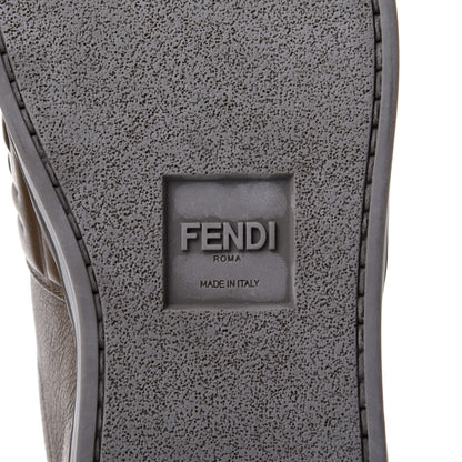 Fendi Vitello FF Embossed Womens Slip On Sneakers 36 Wood 8 of 11