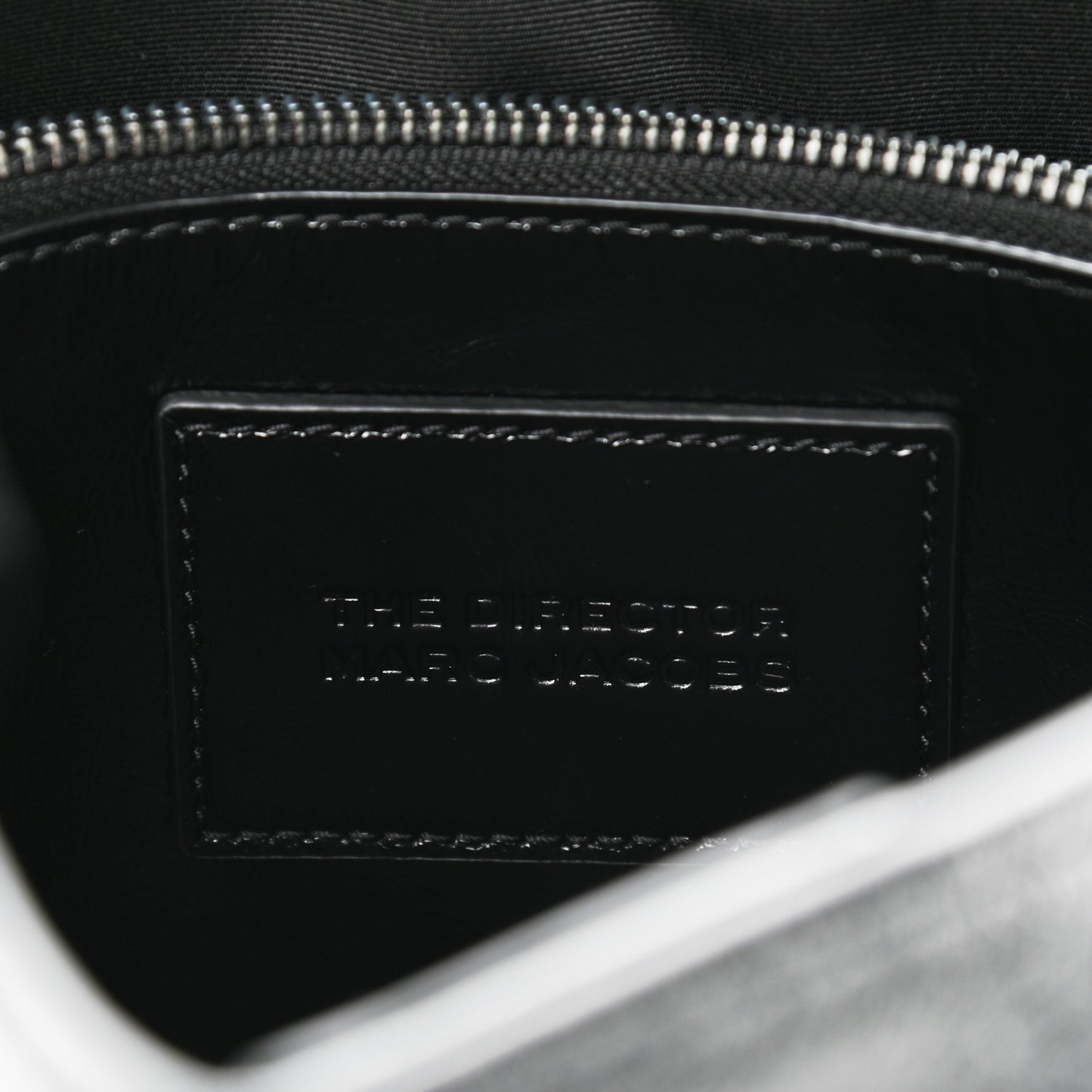 Calfskin Crocodile Embossed The Director Tote Black