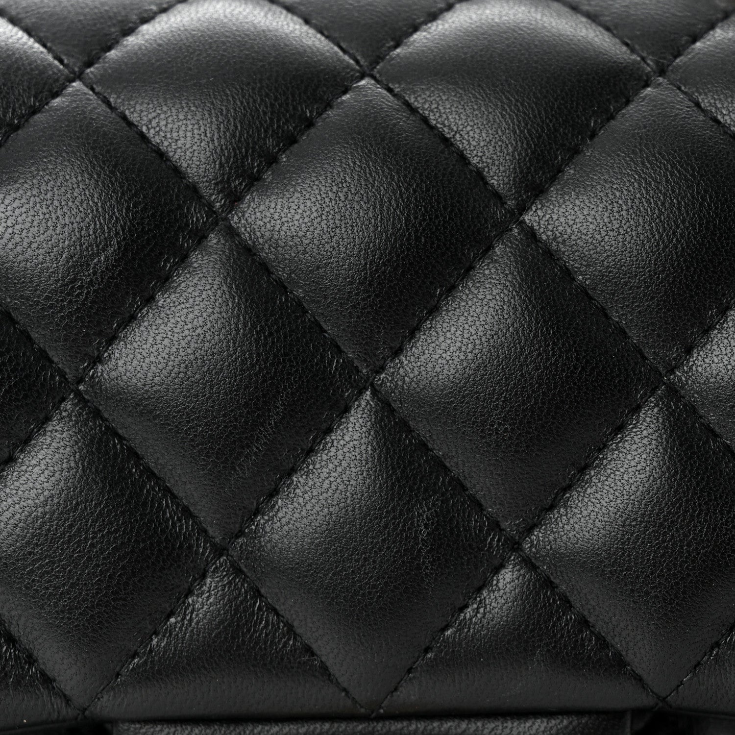 Chanel Lambskin Quilted Mini Square Flap Black 12 of 13