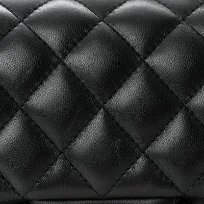 Chanel Lambskin Quilted Mini Square Flap Black 12 of 13