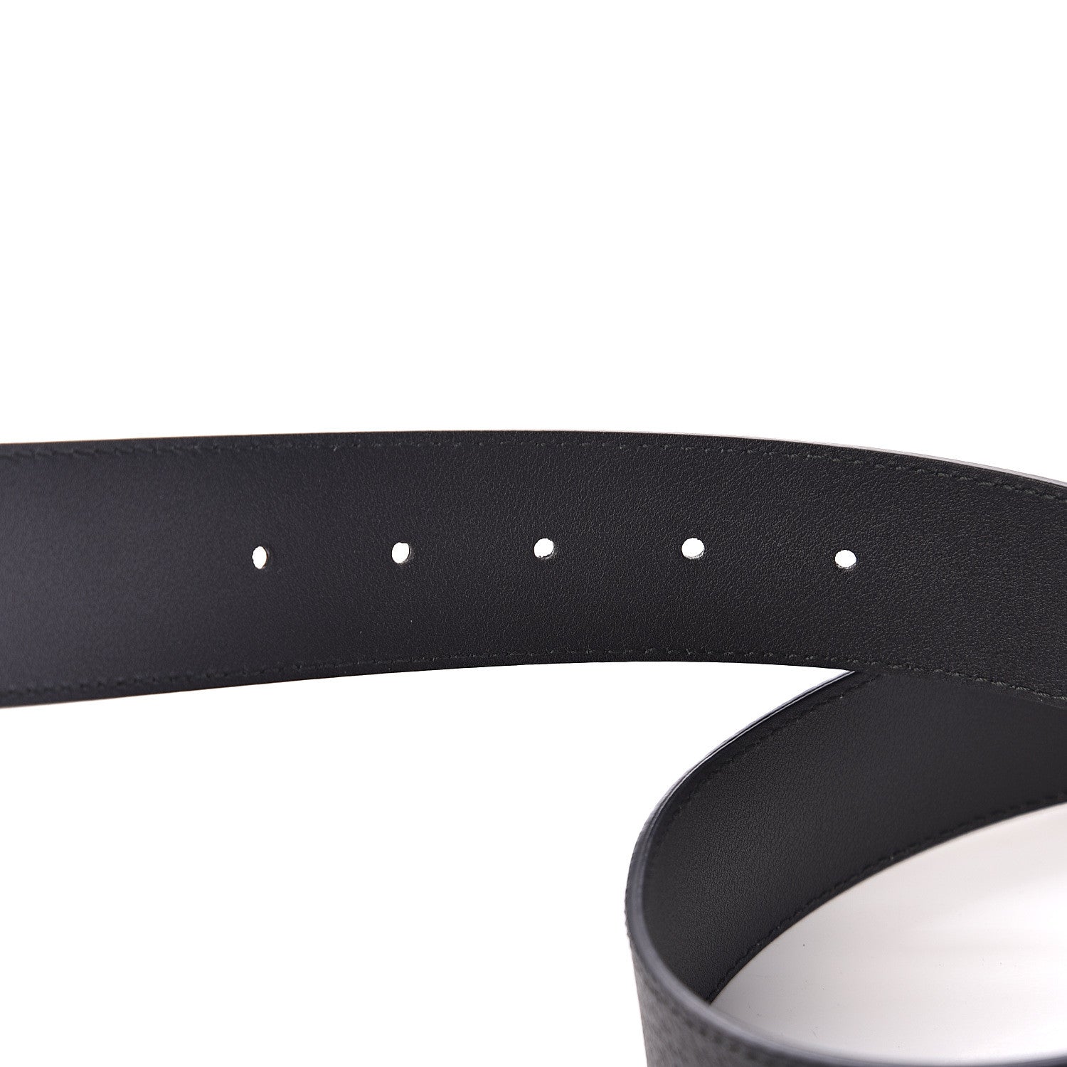 Gucci Textured Calfskin Double G 40mm Belt 80 32 Black 5 of 6