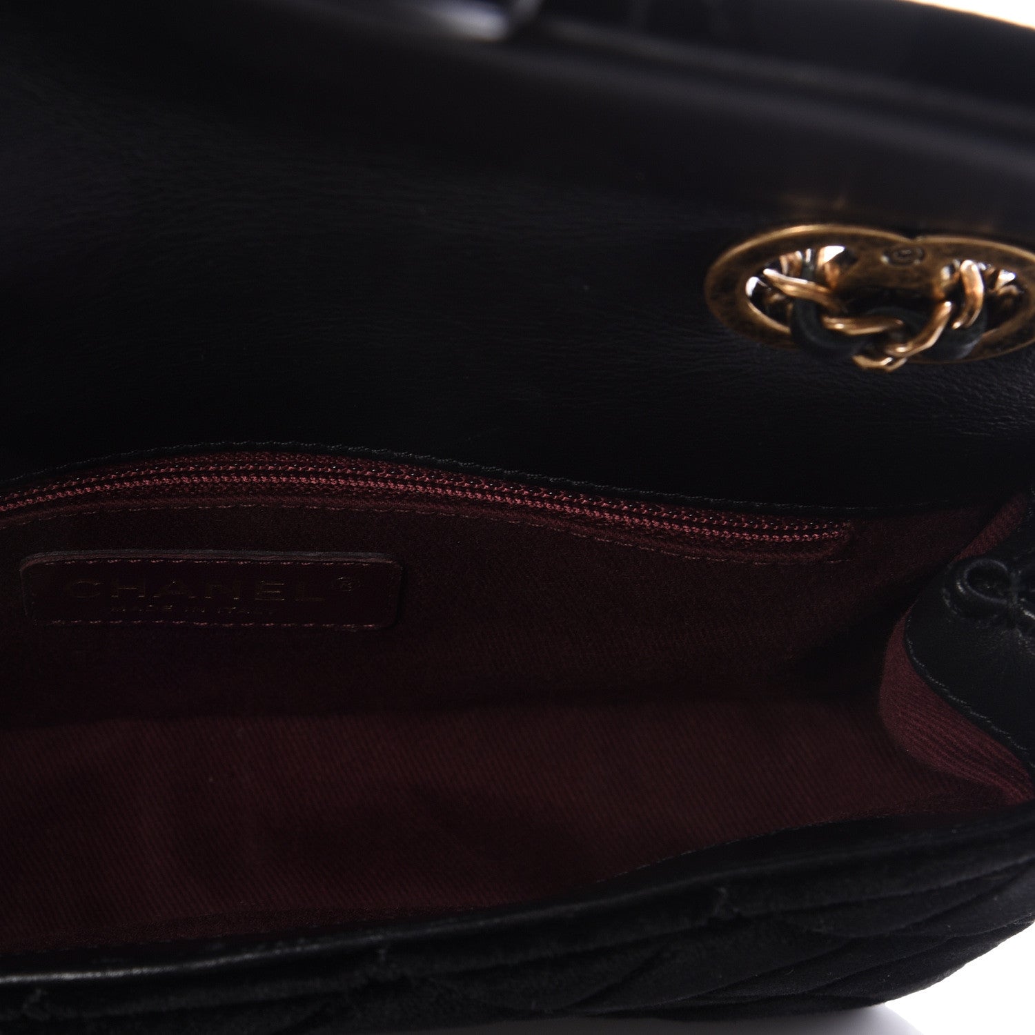 Chanel Velvet Quilted Mini Rectangular Flap Black 4 of 13