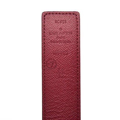 Louis Vuitton Calfskin Monogram 30mm LV Initiales Reversible Belt 80 32 Fuschia 3 of 5