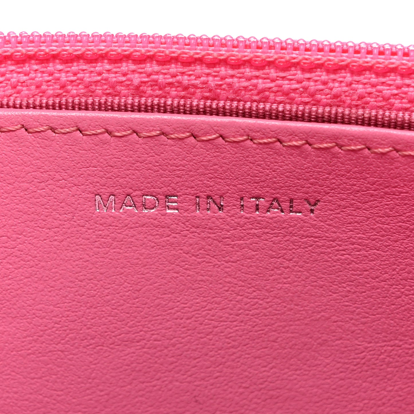 Aged Calfskin Quilted Gabrielle Wallet On Chain WOC Pink