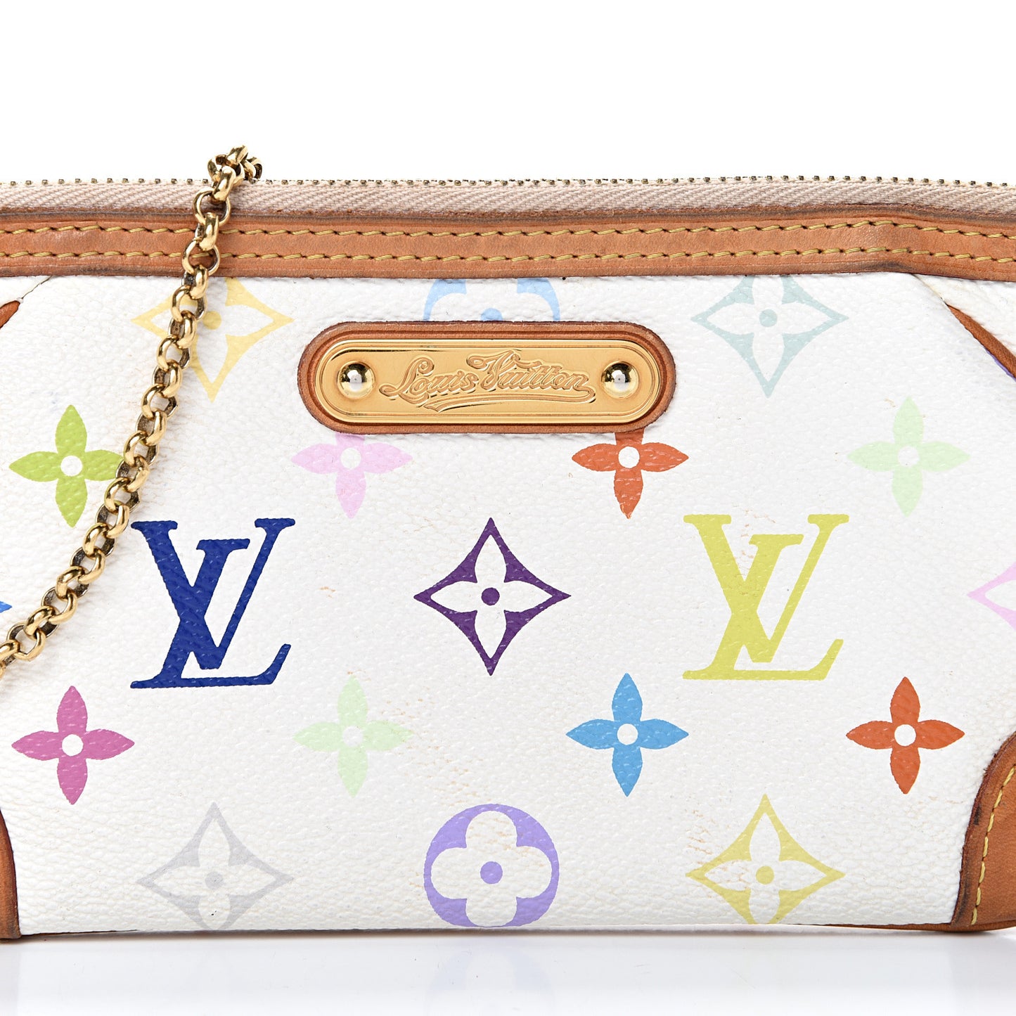 Monogram Multicolor Pochette Milla MM White