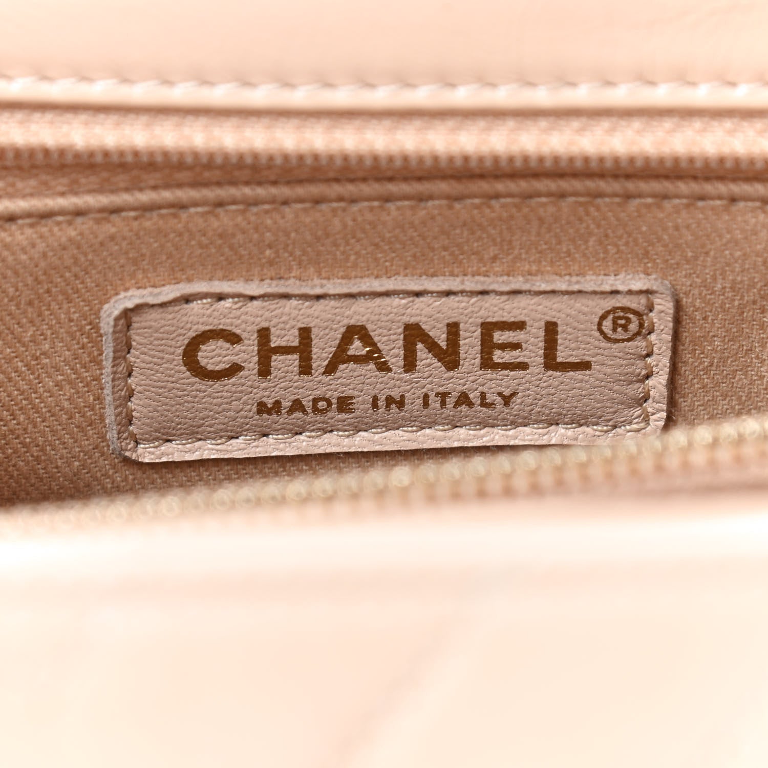 Chanel Calfskin Chevron Quilted Medium Coco Handle Flap Beige 6 of 11