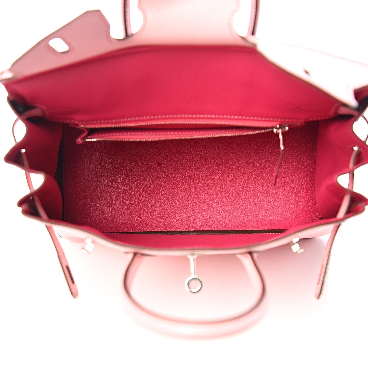 Hermes Chevre Mysore Horseshoe Birkin 25 Rose Sakura Rose Tyrien 4 of 35