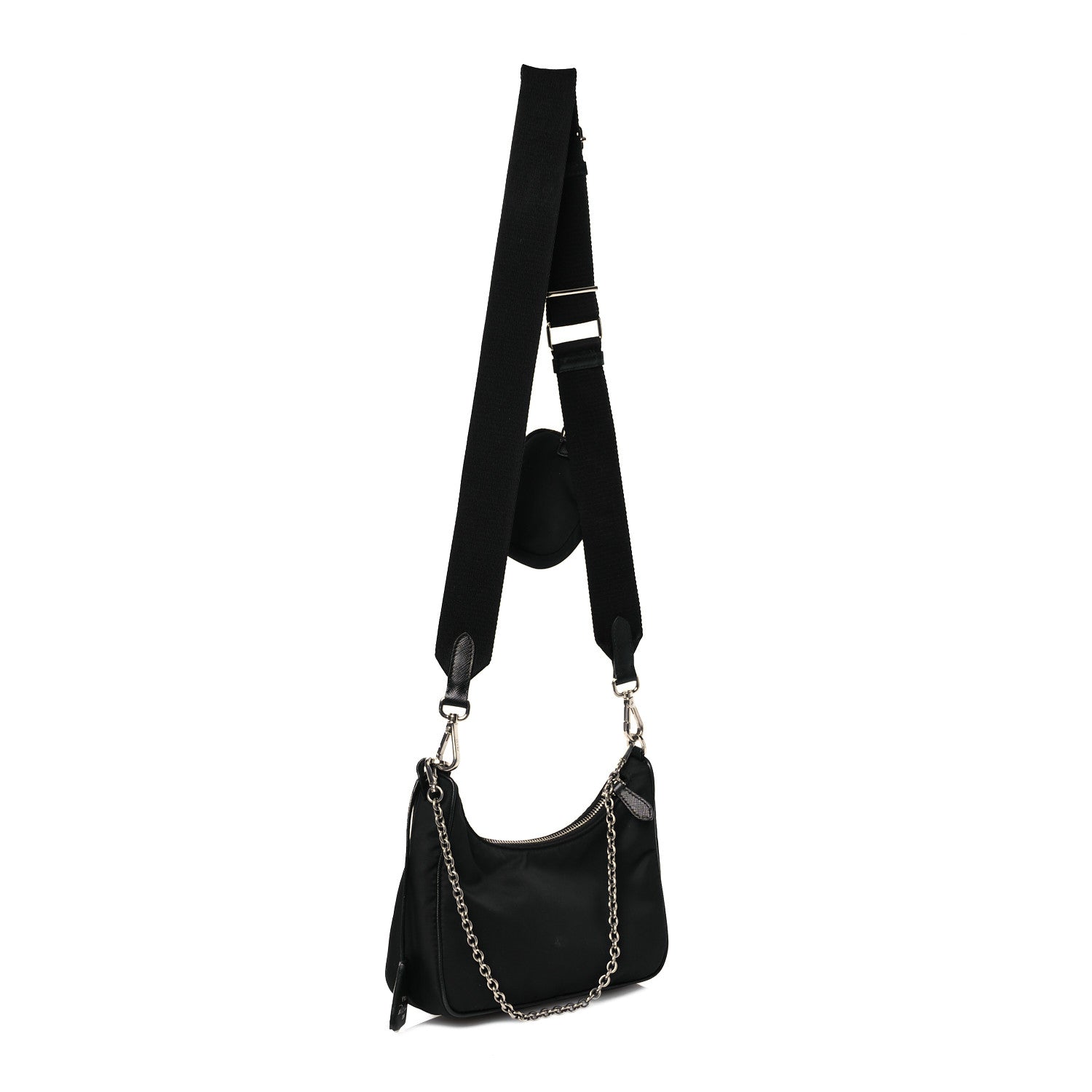 Prada Nylon Re-Edition 2005 Shoulder Bag Black 3 of 14