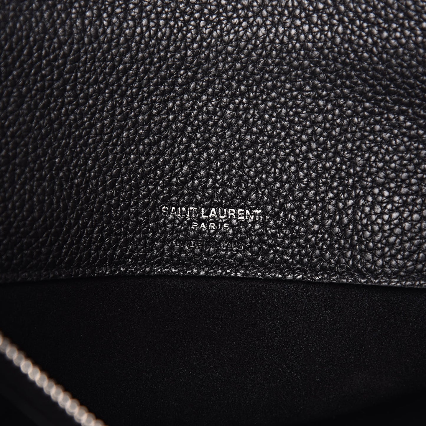 Grained Calfskin Baby Sac De Jour Souple Black