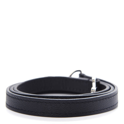 Louis Vuitton Calfskin 20 mm Adjustable Shoulder Strap Black 2 of 3