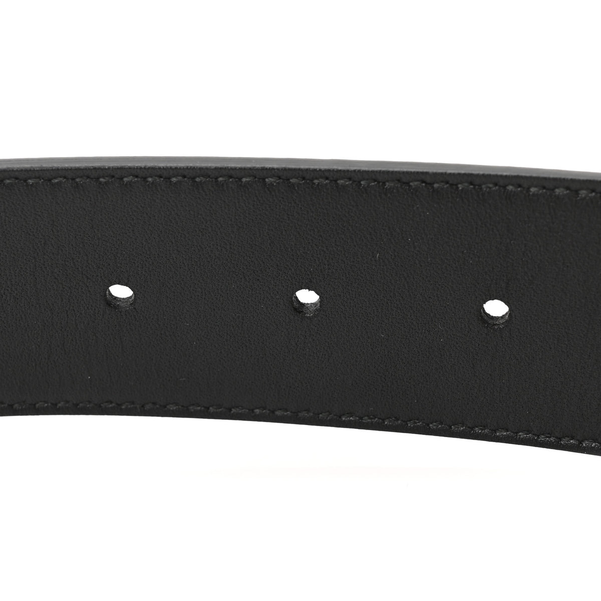 Moon Calfskin Torchon Double G Belt 85 34 Black