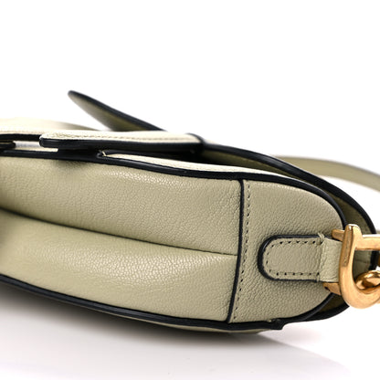 Christian Dior Goatskin Micro Saddle Bag With Strap Sage Green 7 of 7