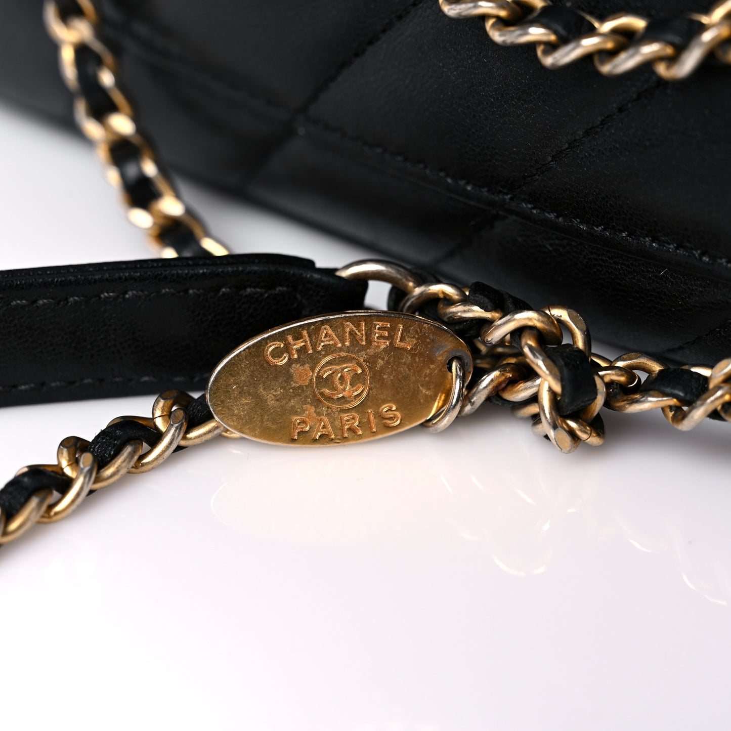 Lambskin Quilted Jumbo Coco Vintage Flap Black
