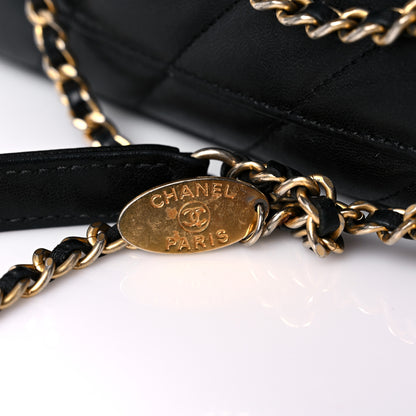 Chanel Lambskin Quilted Jumbo Coco Vintage Flap Black 20 of 22